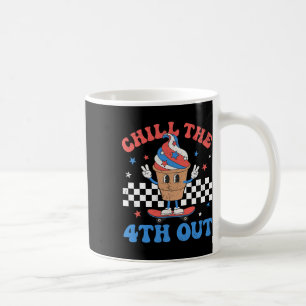 The 4th Out Retro Patriotic Ice Cream Fourth Of Ju Coffee Mug
