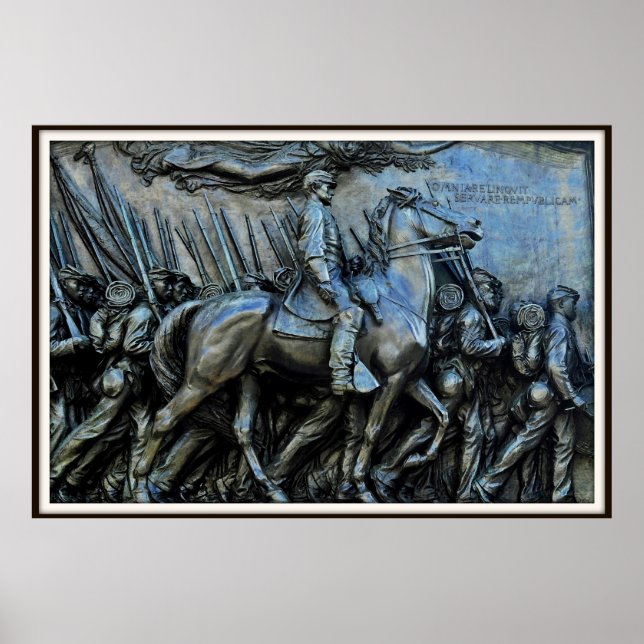 The 54th Massachusetts Volunteer Infantry Regiment Poster (Front)