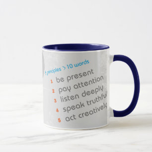 The 5 Principles of Authentic Living - Ringer Mug
