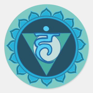 The 5th Primary Chakra Yoga Sticker
