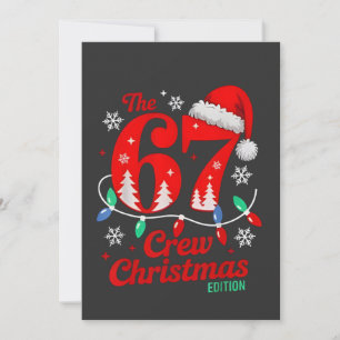 The 67 Christmas Crew Edition Six Seven Brainrot Thank You Card