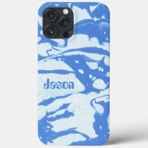 the 70s personalized name retro blue