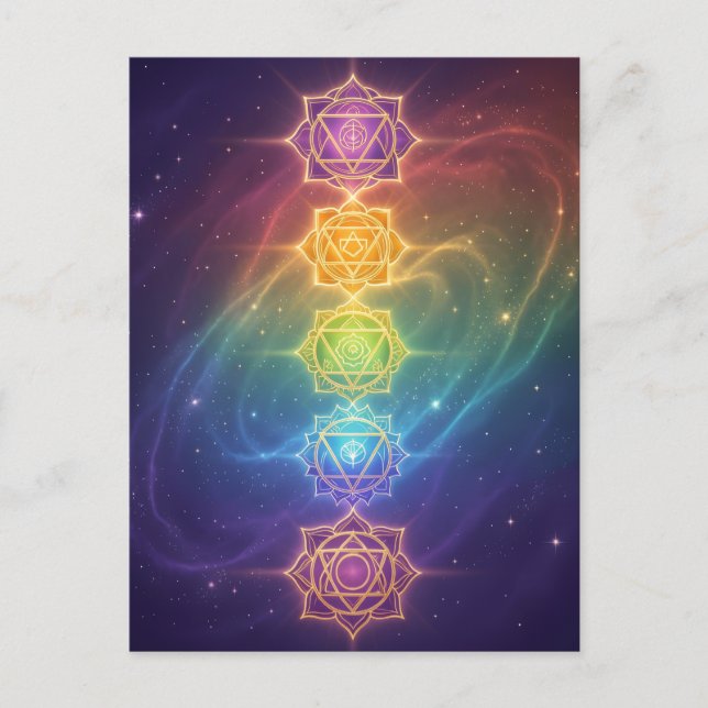 The 7 Chakras'11 Holiday Postcard (Front)