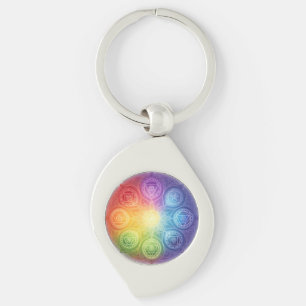 The 7 Chakras'9 Key Ring