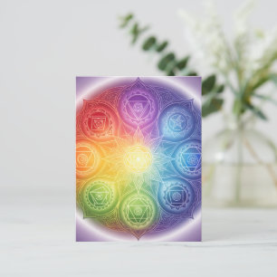 The 7 Chakras'9 Postcard