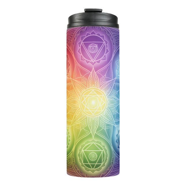 The 7 Chakras'9 Thermal Tumbler (Front)