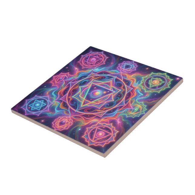 The 7 Chakras´10 Ceramic Tile (Side)