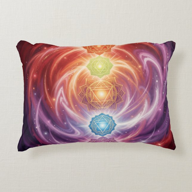 The 7 Chakras´10 Decorative Cushion (Front)