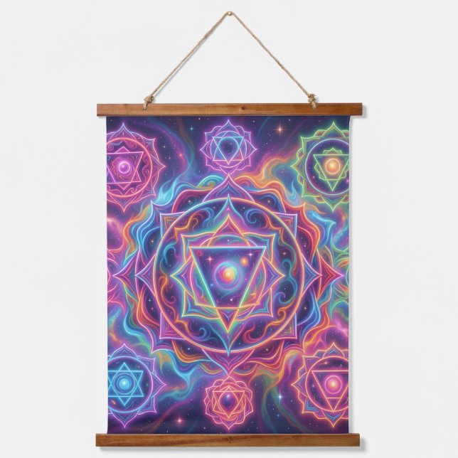 The 7 Chakras´10 Hanging Tapestry (Front)