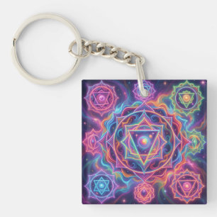The 7 Chakras´10 Key Ring