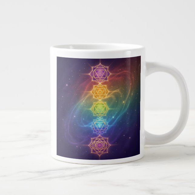 The 7 Chakras´11 Large Coffee Mug (Right)