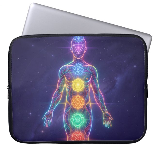 The 7 Chakras´2 Laptop Sleeve (Front)