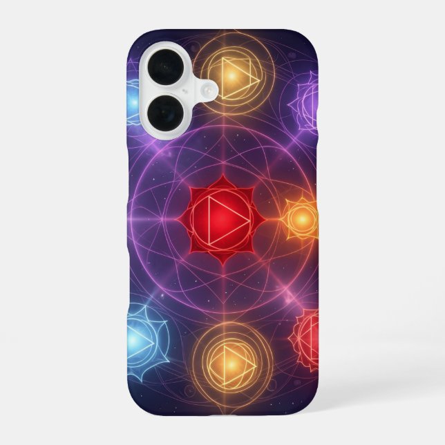 The 7 Chakras´3 iPhone 16 Case (Back)