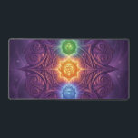 The 7 Chakras´5 Desk Mat<br><div class="desc">The 7 chakras are energy centers aligned along the spine that influence different areas of life — from safety and creativity to confidence,  love,  communication,  intuition,  and spirituality. When balanced,  they support harmony,  inner strength,  and overall well-being.</div>