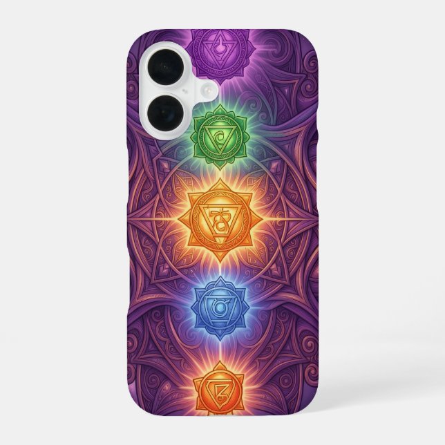The 7 Chakras´5 iPhone 16 Case (Back)
