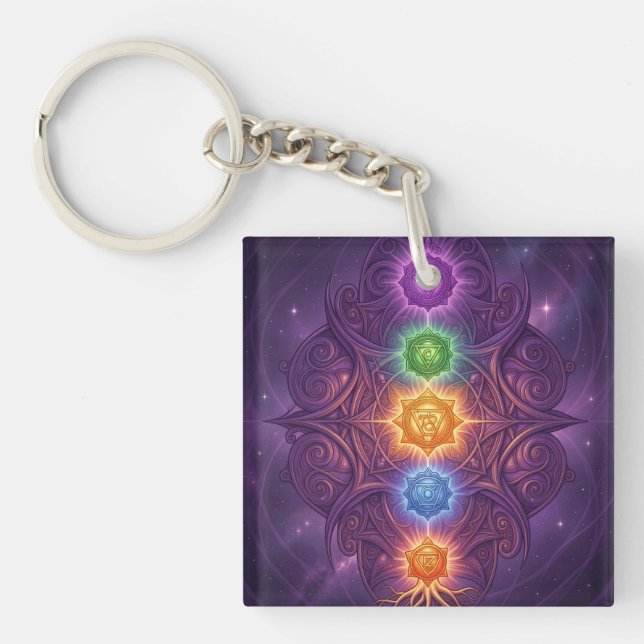 The 7 Chakras´5 Key Ring (Front)