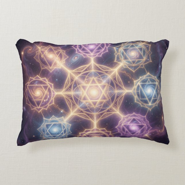 The 7 Chakras 7 Decorative Cushion (Front)
