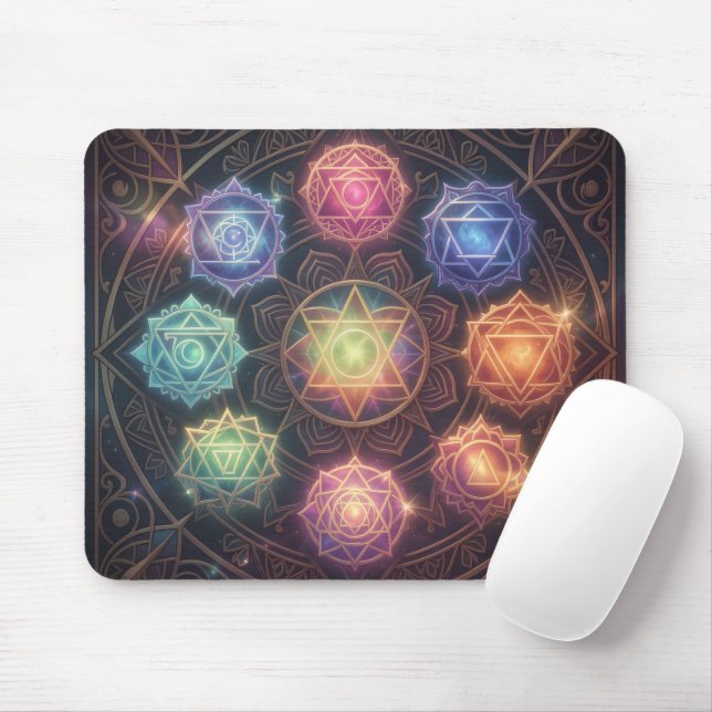 The 7 Chakras´8 Mouse Pad (With Mouse)