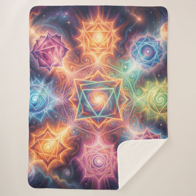 The 7 Chakras´8 Sherpa Blanket (Front)