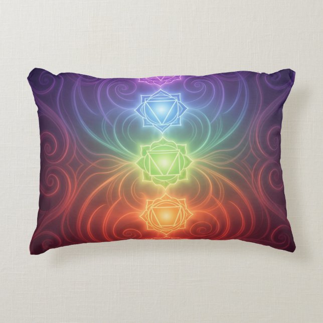 The 7 Chakras´9 Decorative Cushion (Front)