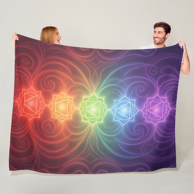 The 7 Chakras´9 Fleece Blanket (In Situ)