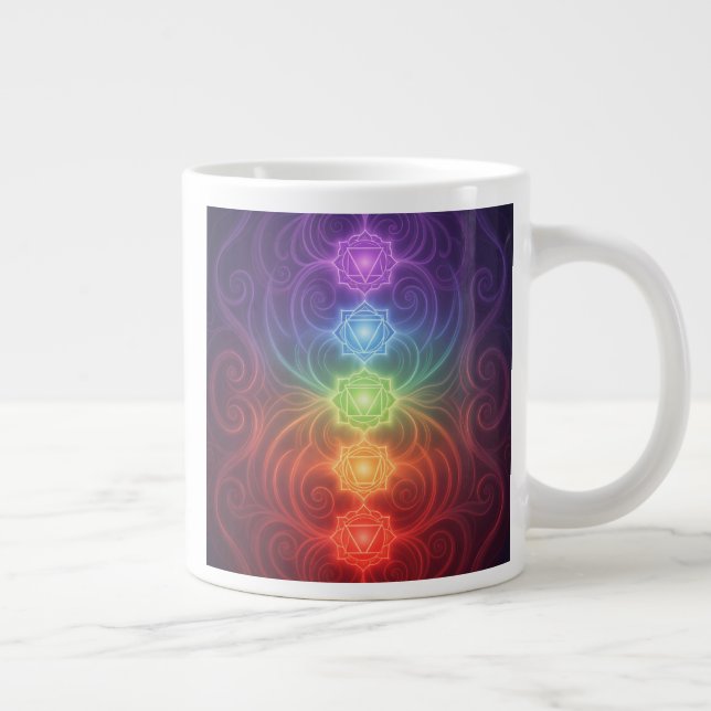 The 7 Chakras´9 Large Coffee Mug (Right)