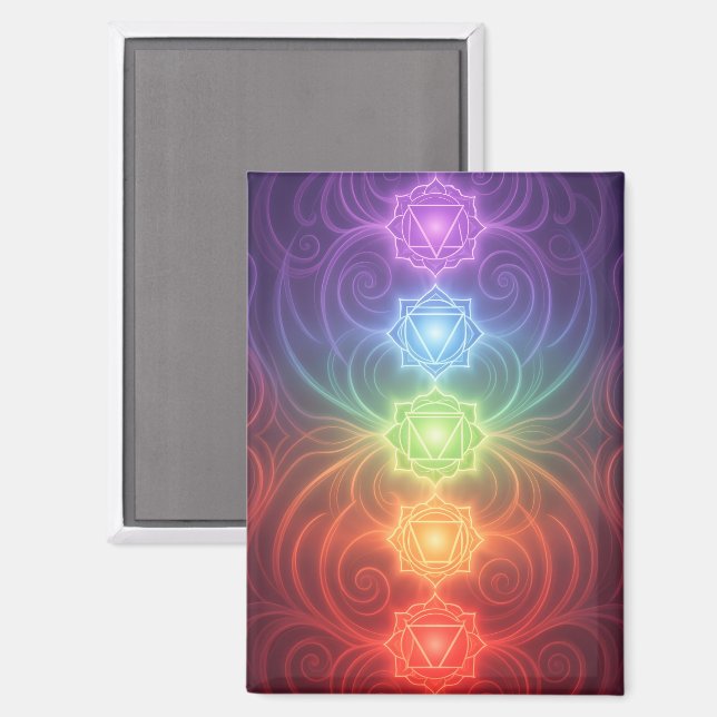 The 7 Chakras´9 Magnet (Front/Back)