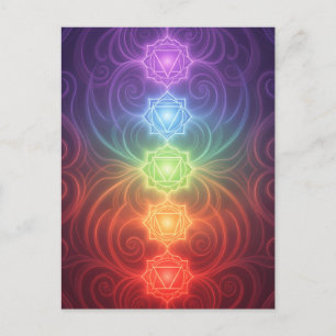 The 7 Chakras´9 Postcard