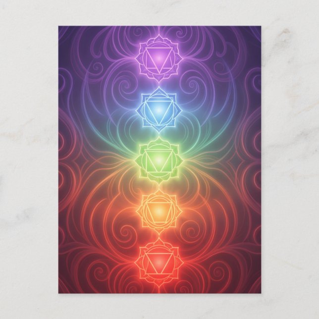 The 7 Chakras´9 Postcard (Front)