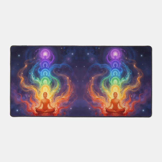 The 7 Chakras Desk Mat (Front)