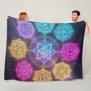 The 7 Chakras Fleece Blanket
