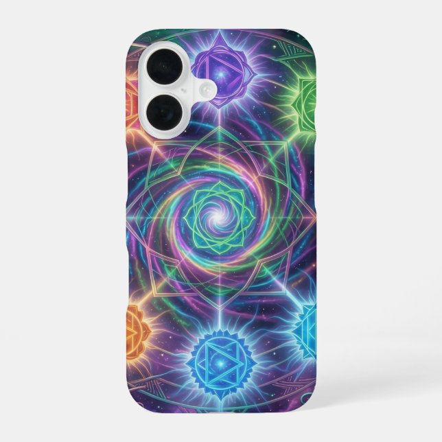 The 7 Chakras iPhone 16 Case (Back)