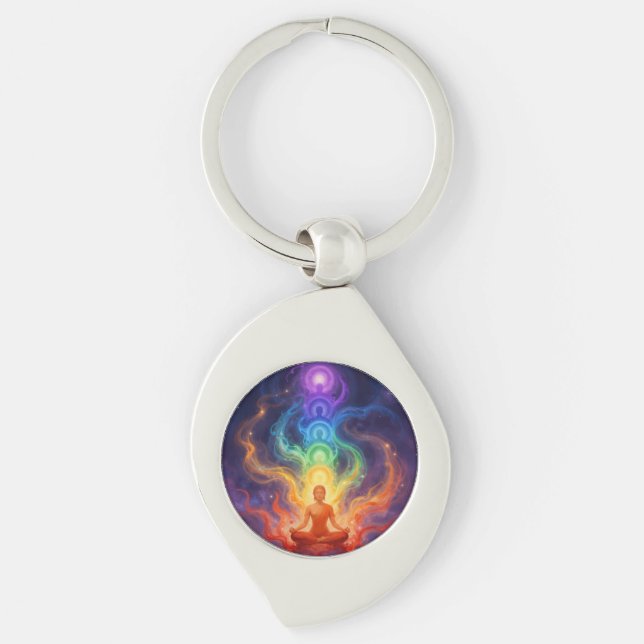 The 7 Chakras Key Ring (Front)