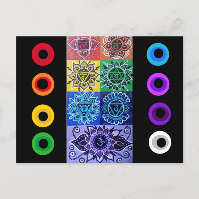 The 7 Chakras Postcard (Front)