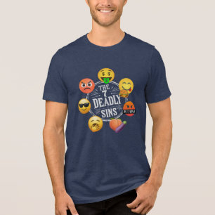 The 7 Deadly (Emoji) Sins Tri-Blend Shirt