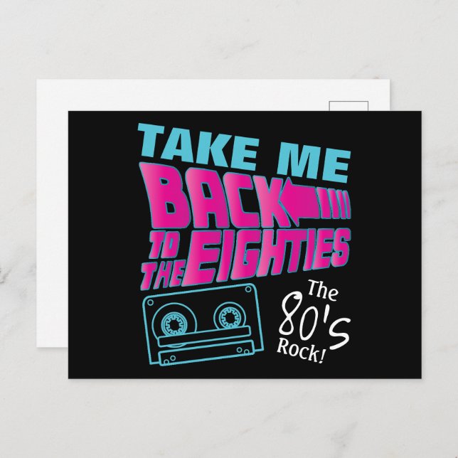 The 80's Rock Postcard (Front/Back)