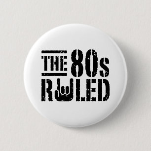 The 80s Ruled 6 Cm Round Badge
