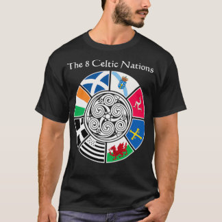 The 8 Ancient Celtic Nations Flag Design T-Shirt