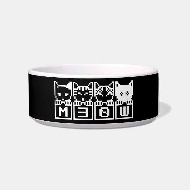 THE 8-BIT CATS M30W BOWL (Front)