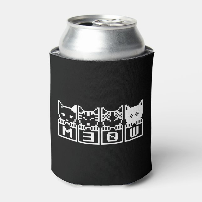THE 8-BIT CATS M30W CAN COOLER (Can Front)