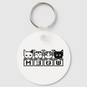 THE 8-BIT CATS M30W KEY RING