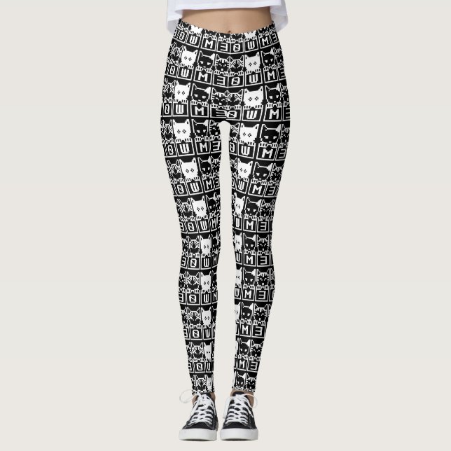 THE 8-BIT CATS M30W LEGGINGS (Front)