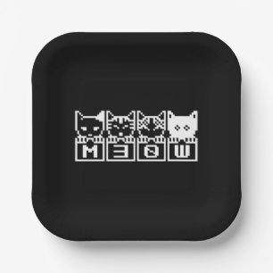 THE 8-BIT CATS M30W PAPER PLATE