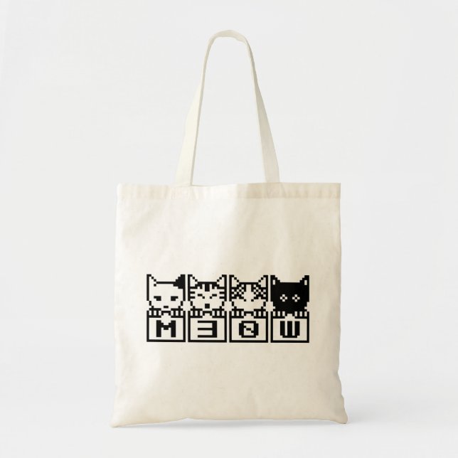 THE 8-BIT CATS M30W TOTE BAG (Front)