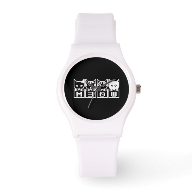 THE 8-BIT CATS M30W WATCH (Front)