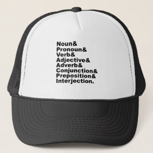The 8 Parts of Speech in the English Language Trucker Hat
