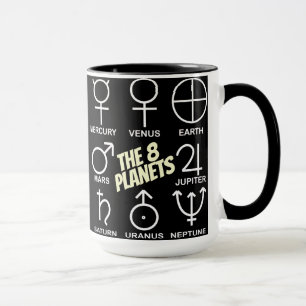 The 8 Planetary Symbols Chart Mug