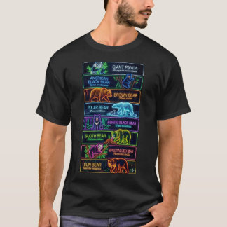 The 8 Species of bears. T-Shirt