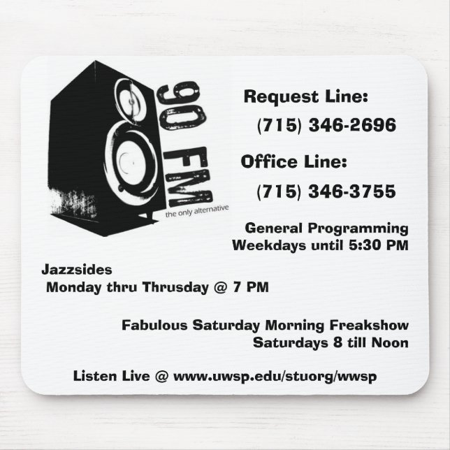 The 90FM Mouse Pad (Front)