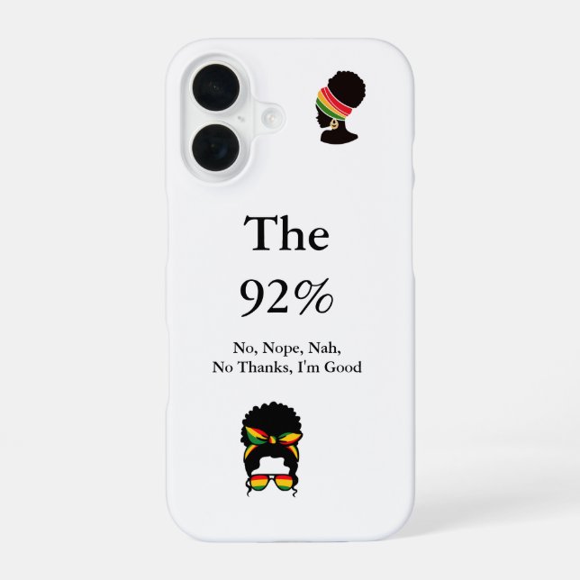 The 92% iPhone Case (Back)